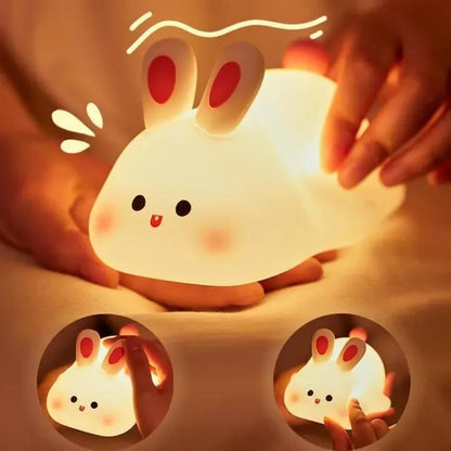 Rechargeable Silicone Bunny Night Light for Kids