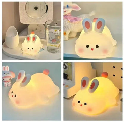 Rechargeable Silicone Bunny Night Light for Kids