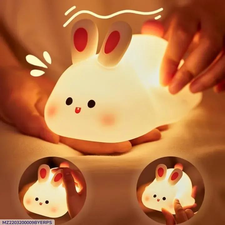 Rechargeable Silicone Bunny Night Light for Kids