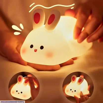 Rechargeable Silicone Bunny Night Light for Kids